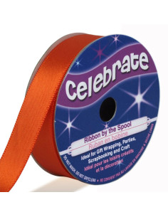 Fita de cetim Celebrate laranja - 13 mm x 6 metros