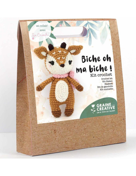 Kit de crochê - Biche oh ma biche!