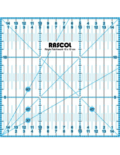 Régua patchwork Rascol 15 x 15 cm