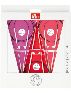 Conjunto de agulhas de tricô circulares Prym Ergonomics