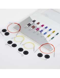 Conjunto de agulhas de tricô circulares curtas KnitPro Special SmartStix