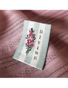 Étiquette tissée à coudre My Dress Made - Divine Rose
