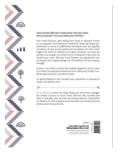 Livro tricotar jacquard em redondo