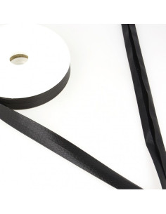Viés laminado metalizado - Preto