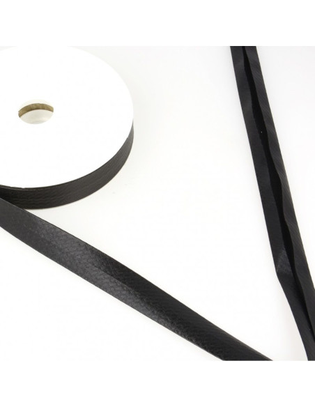 Viés laminado metalizado - Preto