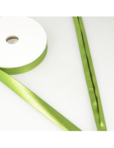 Viés laminado metalizado - Verde maçã