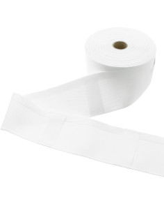 Fita com passantes ocultos com abas 100 mm - Branco