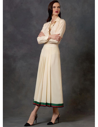 Molde de casaco, vestido e saia - Vogue 1643