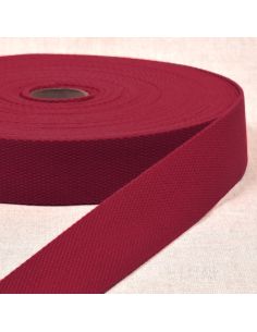Cinta de poliéster com aparência de algodão - Vermelho