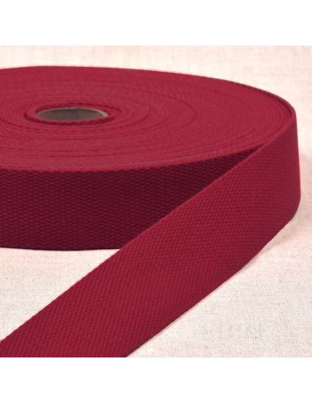 Cinta de poliéster com aparência de algodão - Vermelho