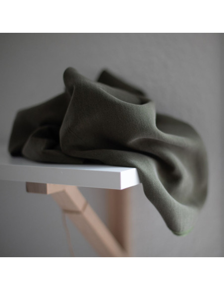Tecido tencel crepe - Cáqui