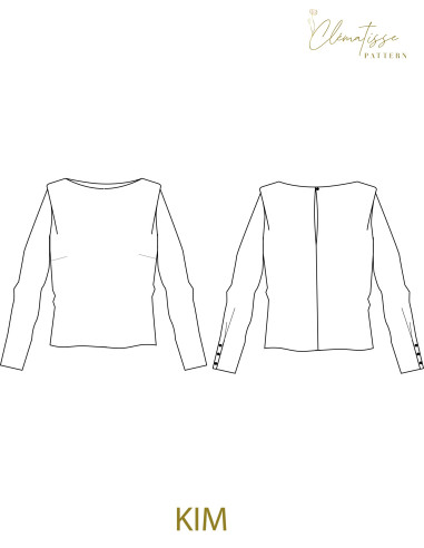 Patron de blouse Kim - Clématisse Pattern