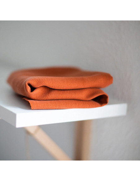 Tecido tencel crepe - Ferrugem