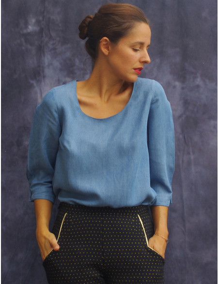 Molde de vestido, top Niki - Maison Fauve