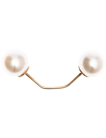 Pino de rosca 2 cabeças ramo ouro 65 mm - Creme