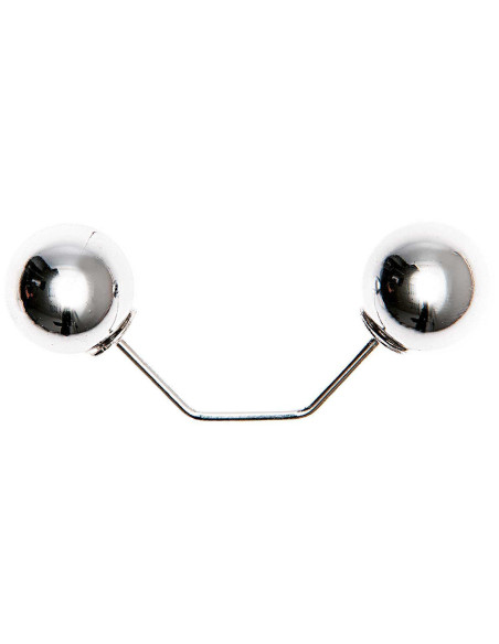 Pino de parafuso com 2 cabeças de ramo prateado 65 mm - Prata