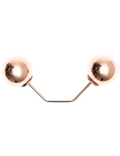 Pino de parafuso com 2 cabeças de ramo ouro 65 mm - Ouro rosa