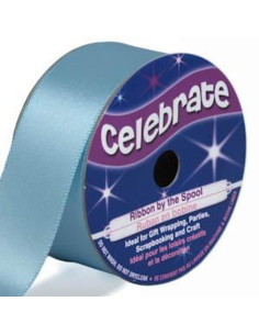 Fita de cetim Celebrate azul claro - 25 mm x 4 metros