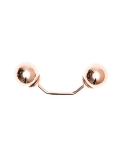 Pino de rosca com 2 cabeças de ramo em ouro 48 mm - Ouro rosa