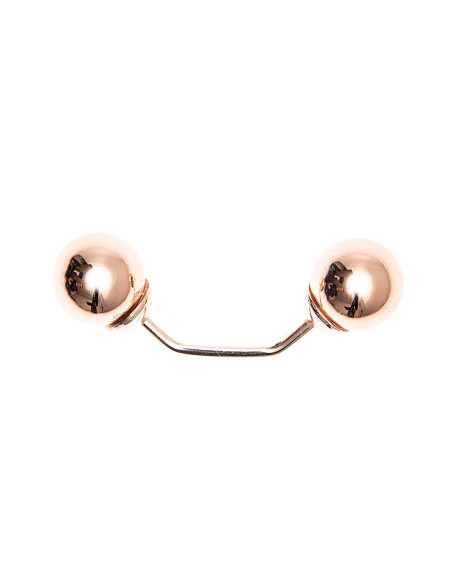 Pino de rosca com 2 cabeças de ramo em ouro 48 mm - Ouro rosa
