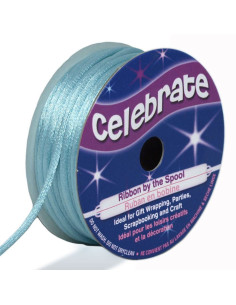 Cordão rabo de rato Celebrate azul céu - 2 mm x 10 metros