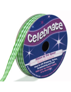 Fita Vichy Celebrate verde - 6 mm x 5 metros