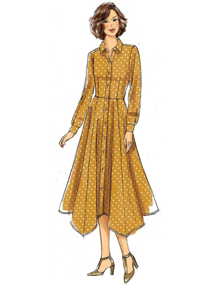 Molde de vestido - Butterick 6702