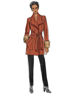 Molde de roupa de cima e cinto - Butterick 6720 2