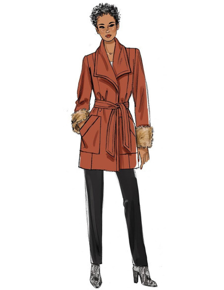 Molde de roupa de cima e cinto - Butterick 6720