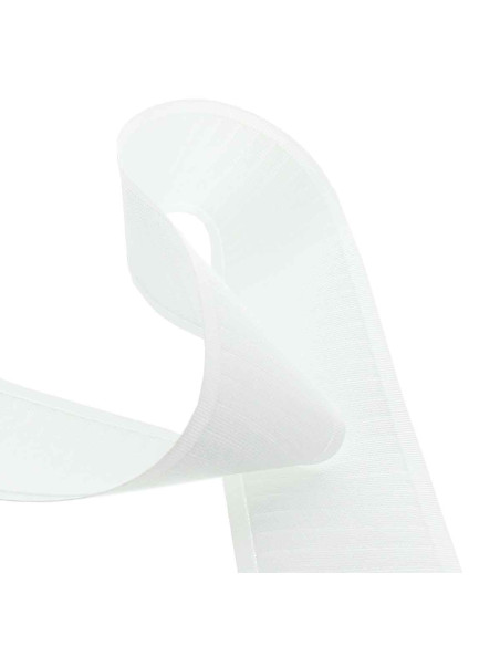 Ruflete cartucheira pregas flamingos para grampos - Branco