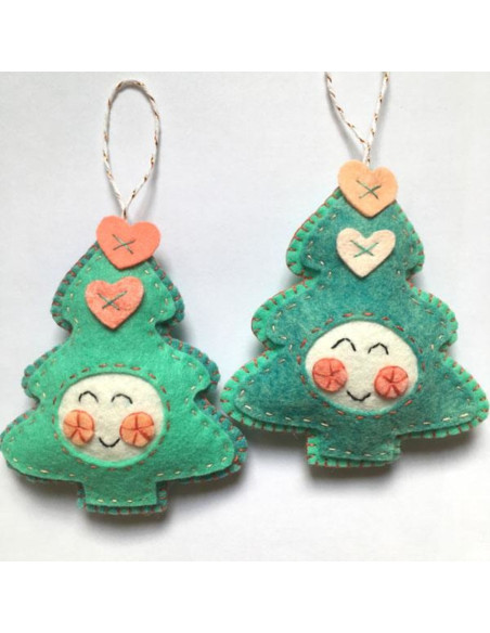 Kit de feltro de Natal kawaii