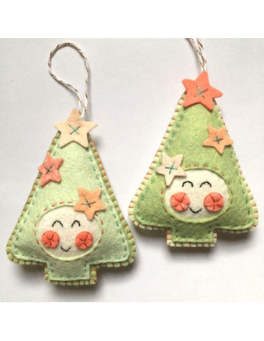 Kit de feltro de Natal kawaii