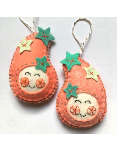 Kit de feltro de Natal kawaii