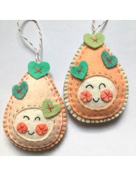 Kit de feltro de Natal kawaii
