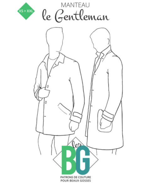 Patrão de casaco Gentleman - Les BG