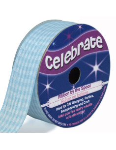 Fita Vichy Celebrate azul claro - 20 mm x 4 metros