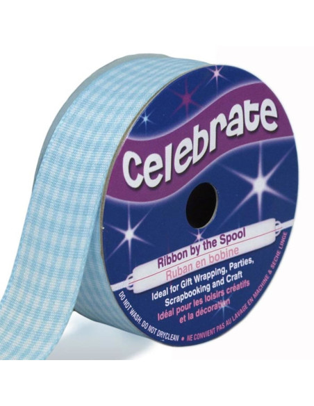 Fita Vichy Celebrate azul claro - 20 mm x 4 metros