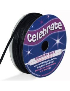 Cordão lurex Celebrate preto - 1,6 mm x 8 metros