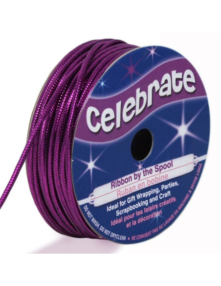 Cordão lurex Celebrate violeta - 1,6 mm x 8 metros