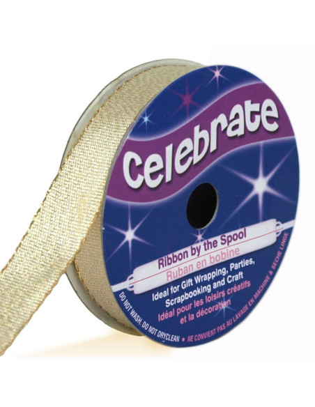 Fita metalizada Celebrate ou clara - 13 mm x 5 metros