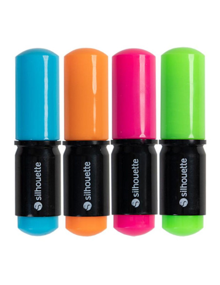 Conjunto de 4 marcadores fluorescentes Silhouette