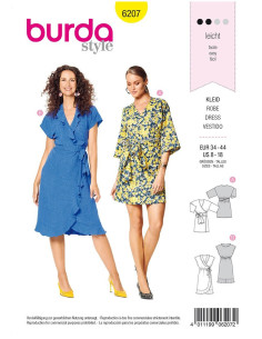 Molde de vestido - Burda 6207