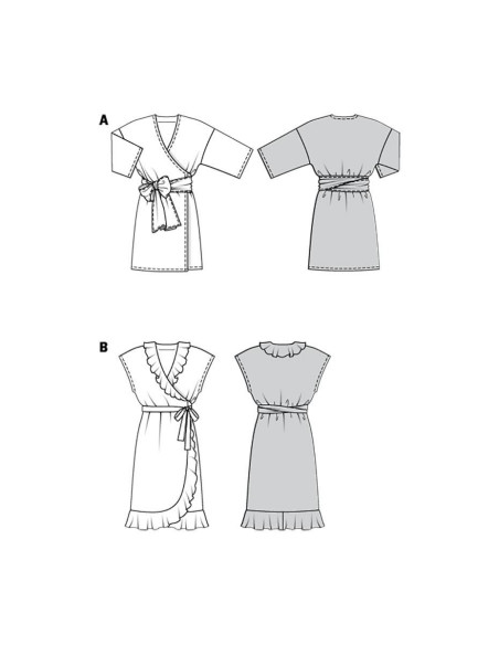 Molde de vestido - Burda 6207