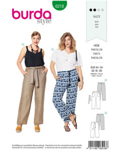 Molde de calça - Burda 6218