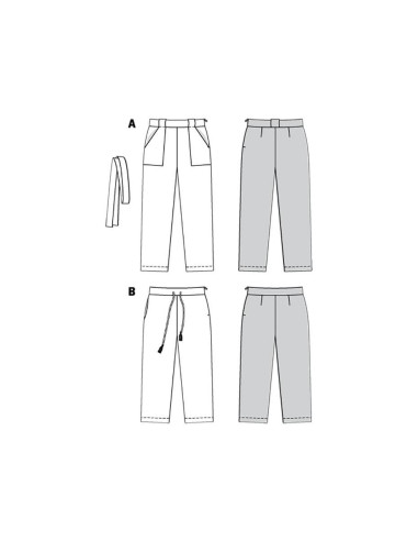 Molde de calça - Burda 6218