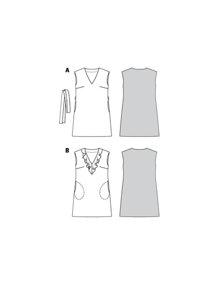 Molde de vestido - Burda 6221