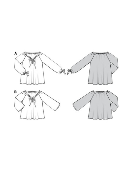Molde de blusa - Burda 6227