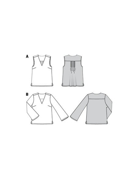 Molde de blusa - Burda 6234