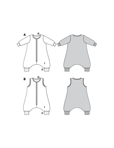 Molde de saco de dormir - Burda 9298