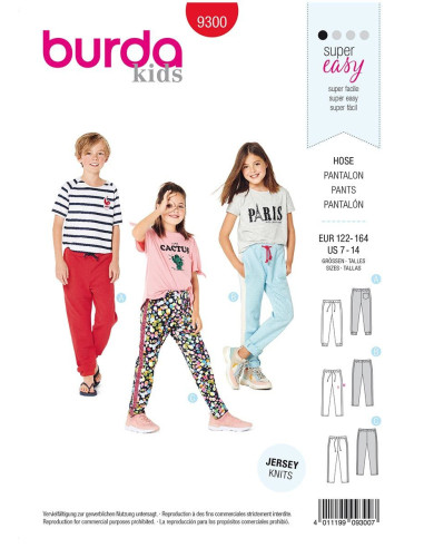 Molde de calça - Burda 9300